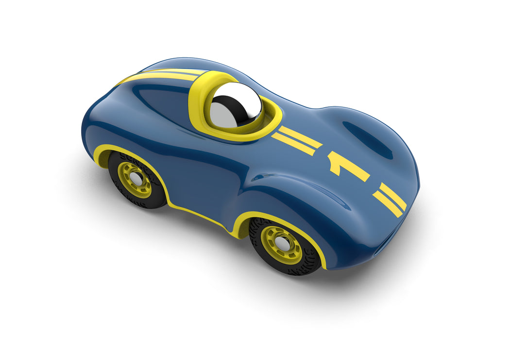 712 Speedy Le Mans Boy - Metallic Blue & Yellow Car — Playforever ...